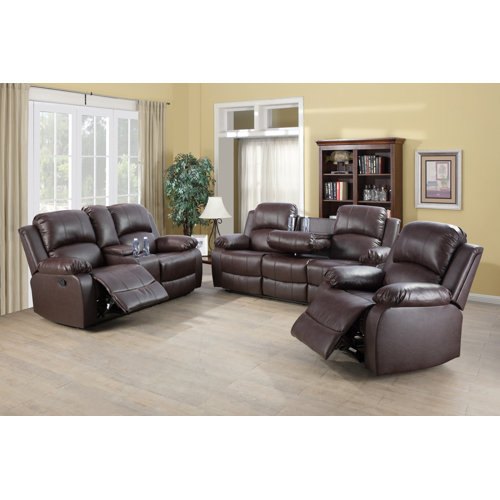 L&T Home Living Inc 3 Piece Reclining Living Room Set & Reviews Wayfair